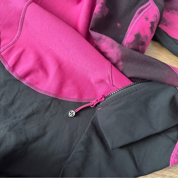 Lululemon Daily Practice Jacket women’s pink and black jacket size 4 - Picture 10 of 13